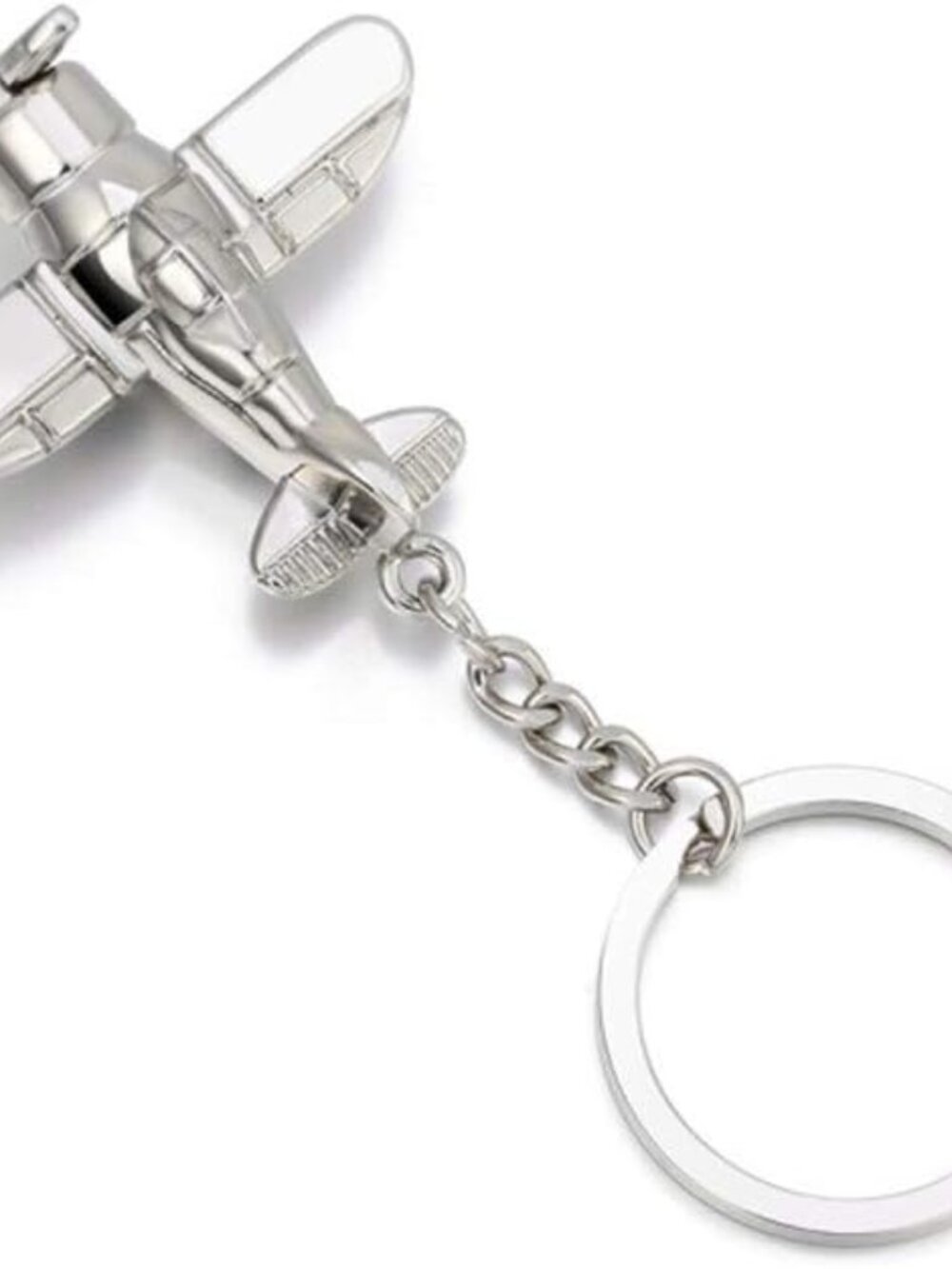 3D Airplane Model Keychain Key Ring Aircraft Birthday Christmas Gift